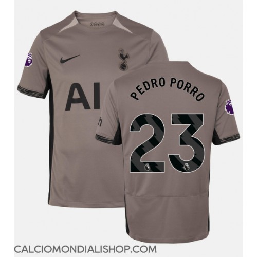 Maglie da calcio Tottenham Hotspur Pedro Porro #23 Terza Maglia 2023-24 Manica Corta